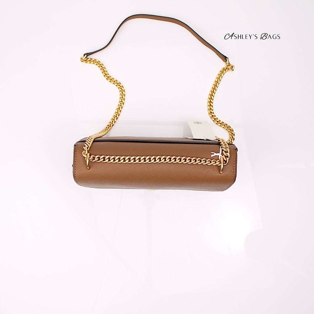 Tory Burch Emerson East West Flap Shoulder Bag Crossbody & Card Holder Moose - Picture 8 of 15